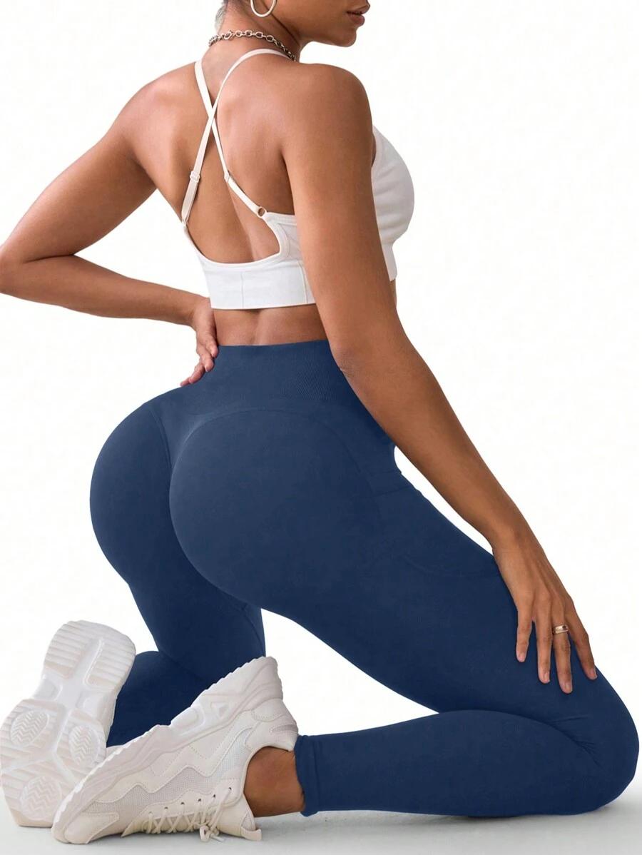 GARANATOWE LEGGINSY SPODRTOWE