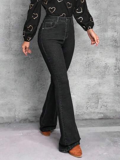 czarne spodnie jeans 