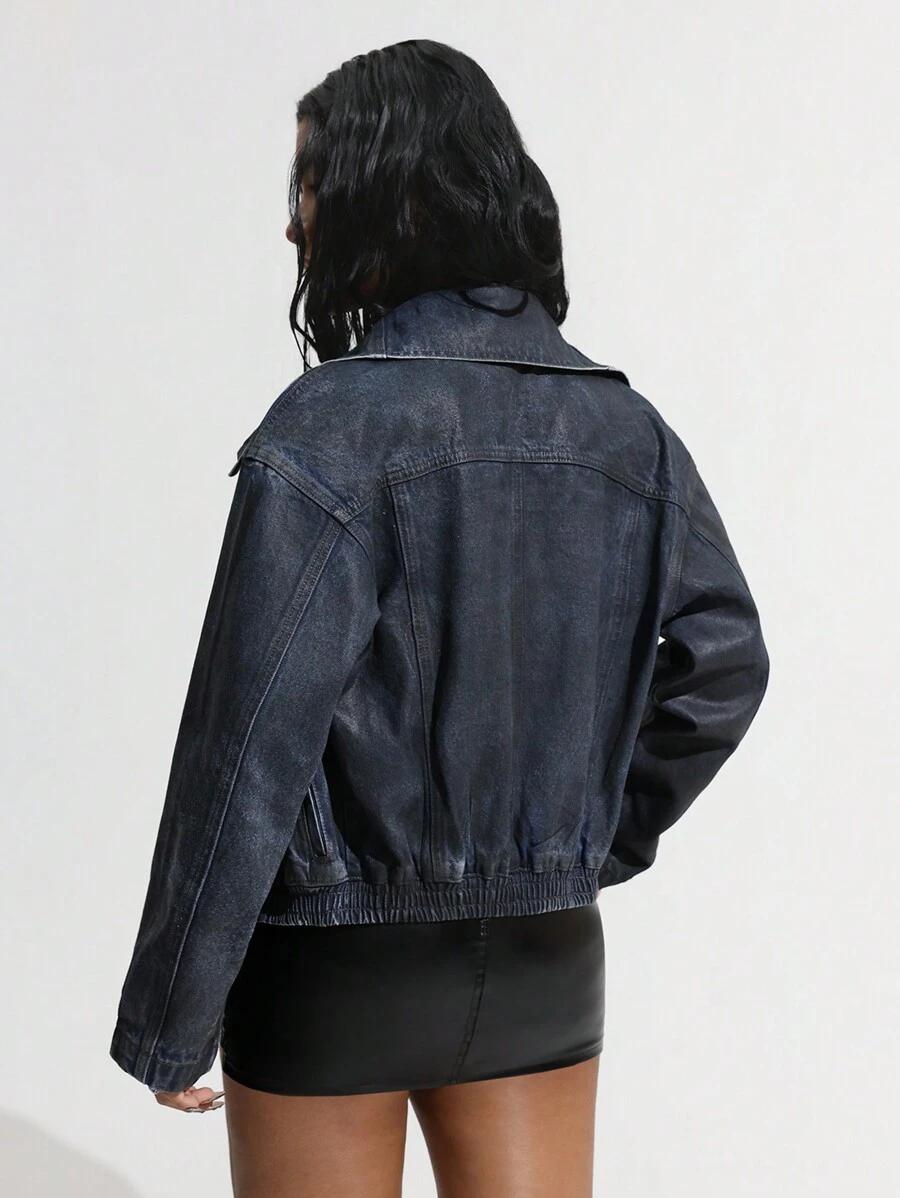 kurtka jeans guziki