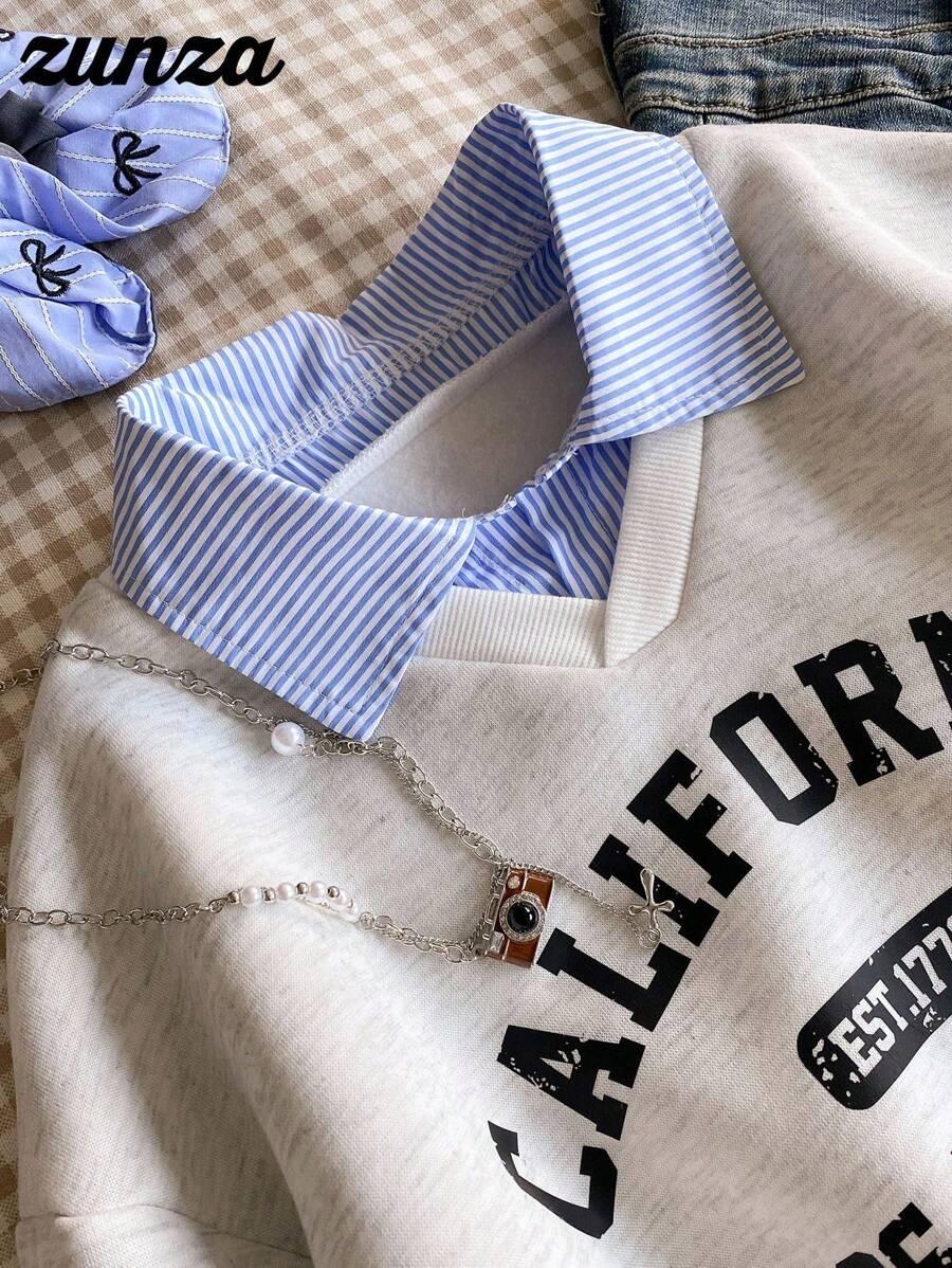 BLUZA Z DŁUGIM RĘKAWEM PRINT