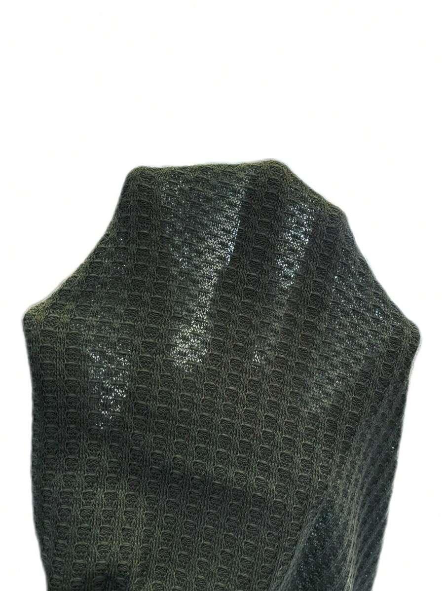 SWETER Z DŁUGIM RĘKAWEM Z DEKOLTEM W SEREK