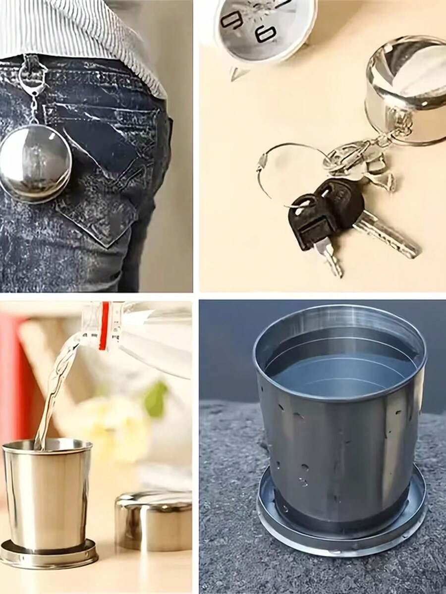 metalowy kubek podróżny