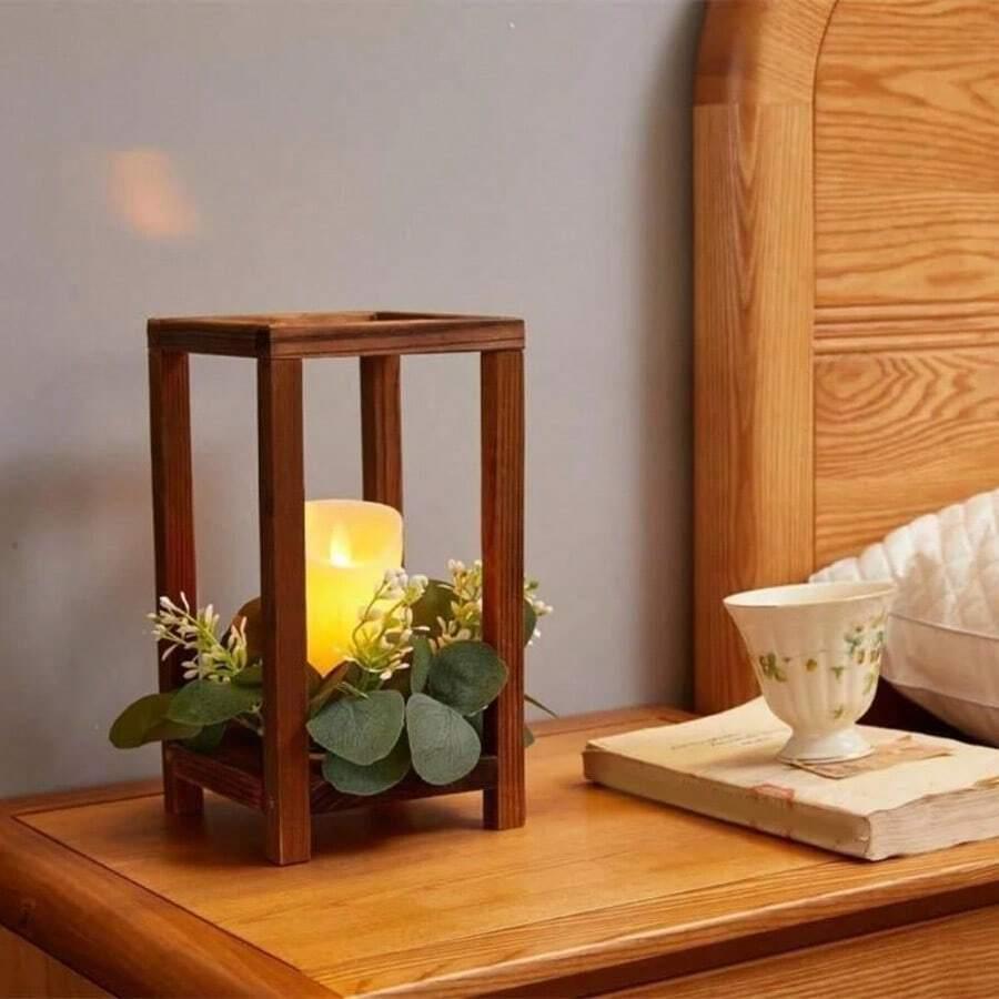 drewniany lampion 3-pack