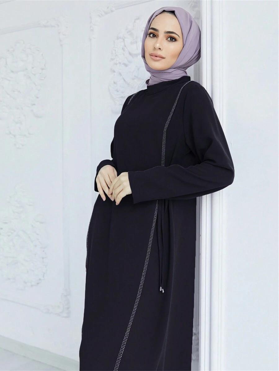 czarna maxi sukienka