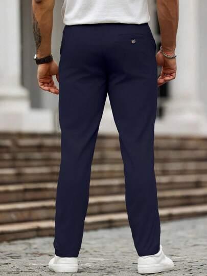 GRANATOWE SPODNIE JEANS 