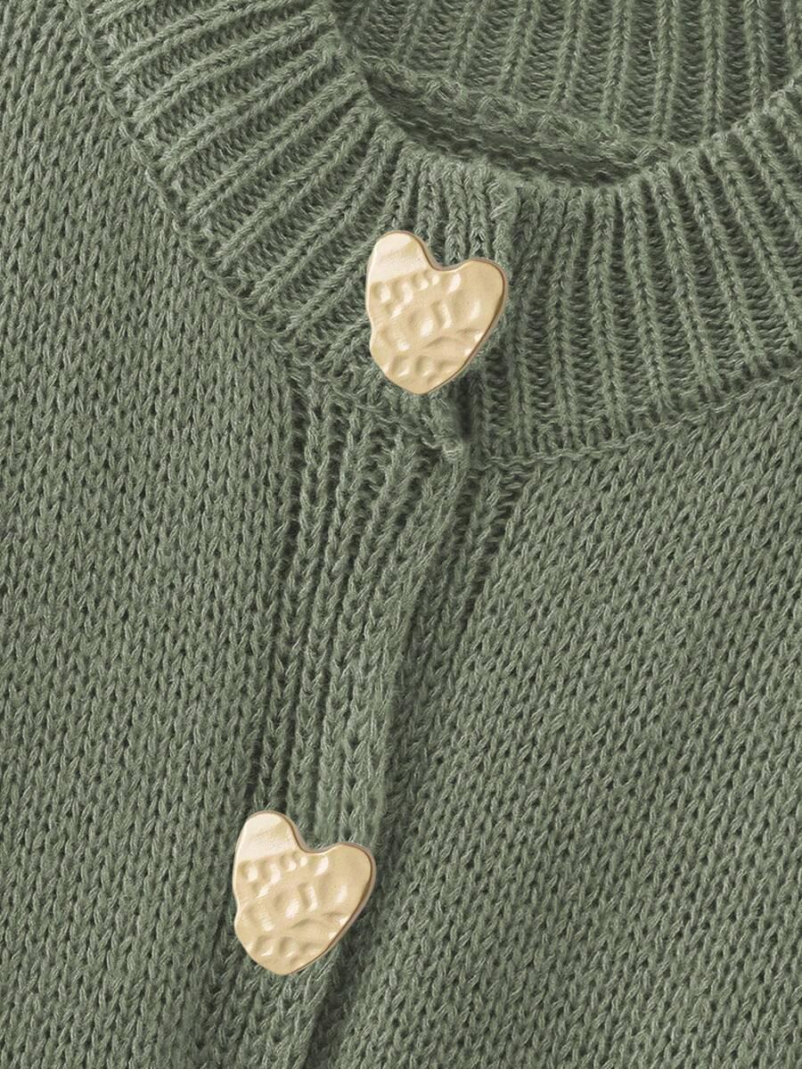 zielony rozpinany sweter