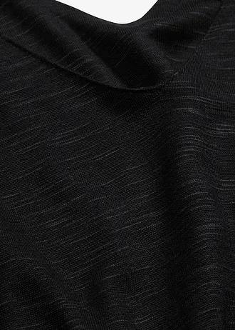czarny top v-neck