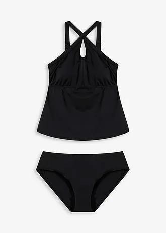 CZARNY KOMPLET TANKINI 