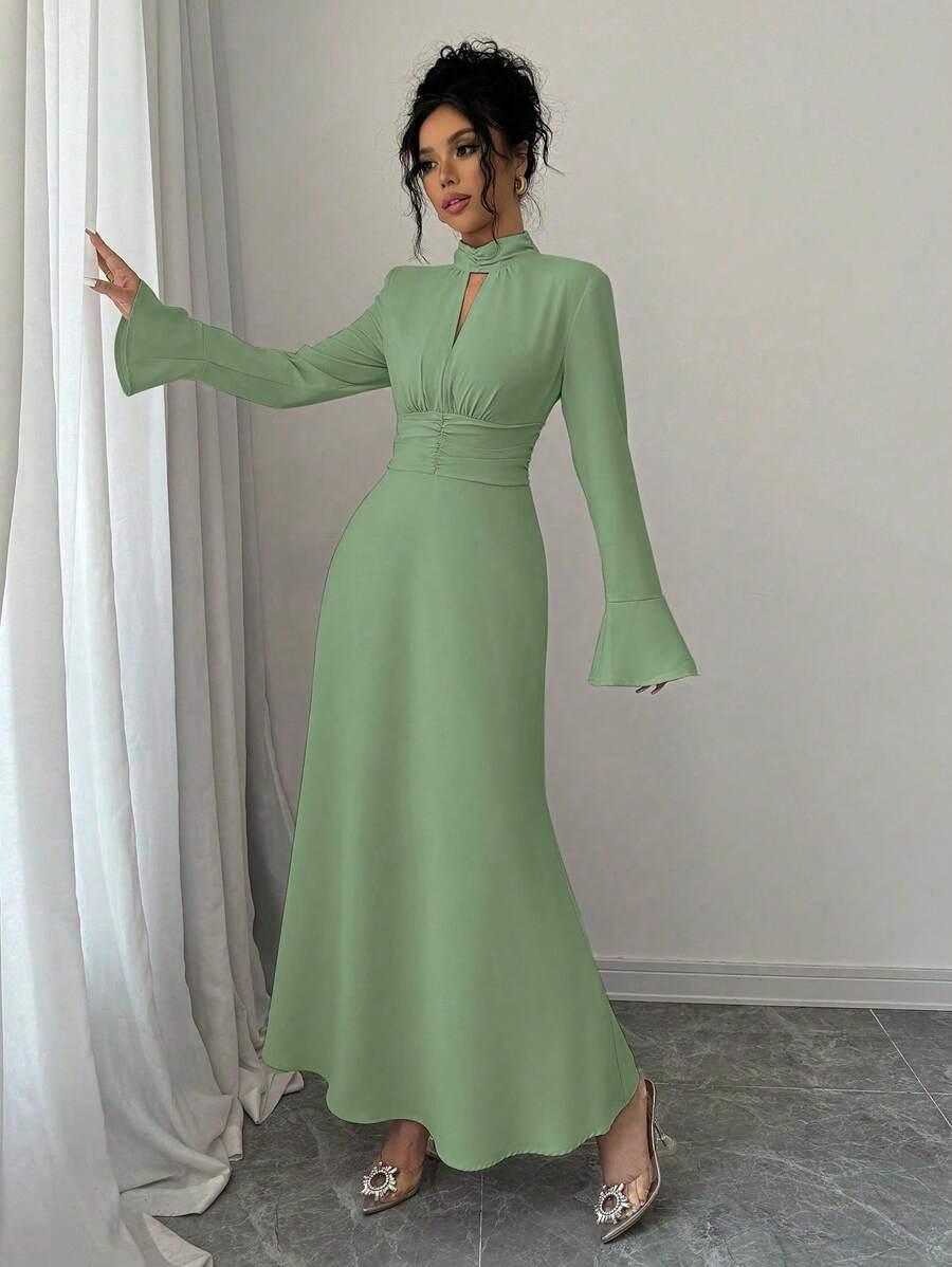 ELEGANCKA SUKIENKA WIECZOROWA MAXI 