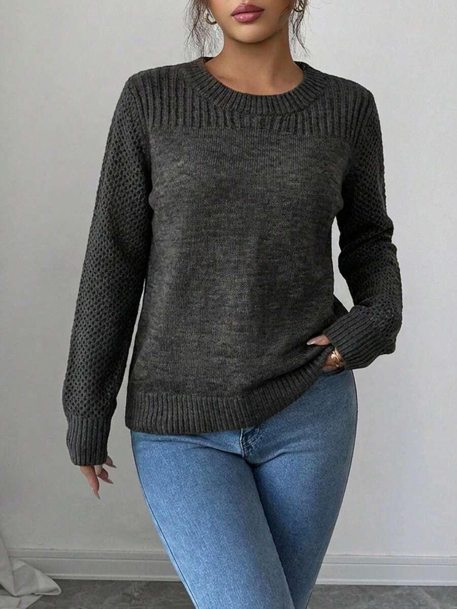 SWETER DAMSKI SZARY