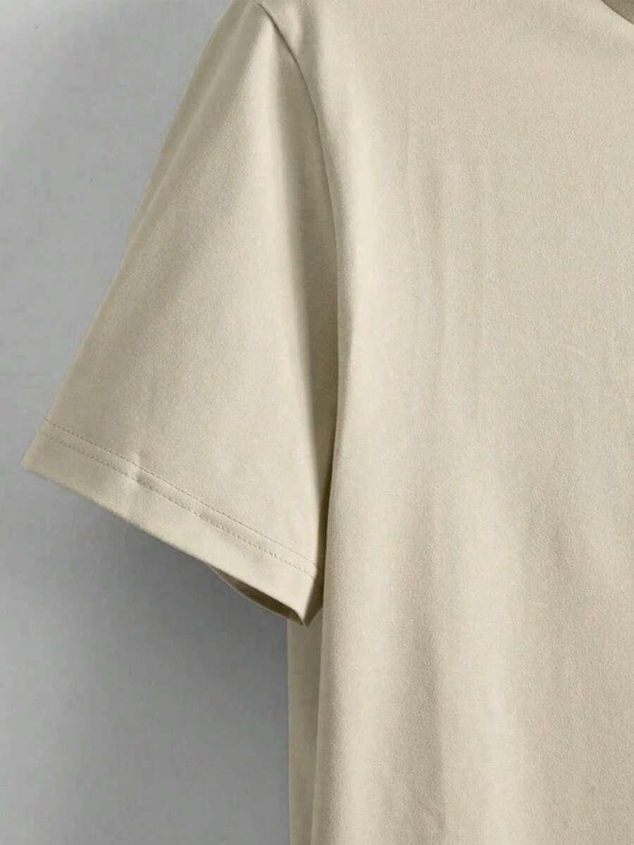 beżowy t-shirt basic