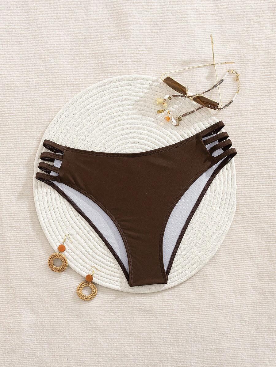 brązowy dół od bikini 