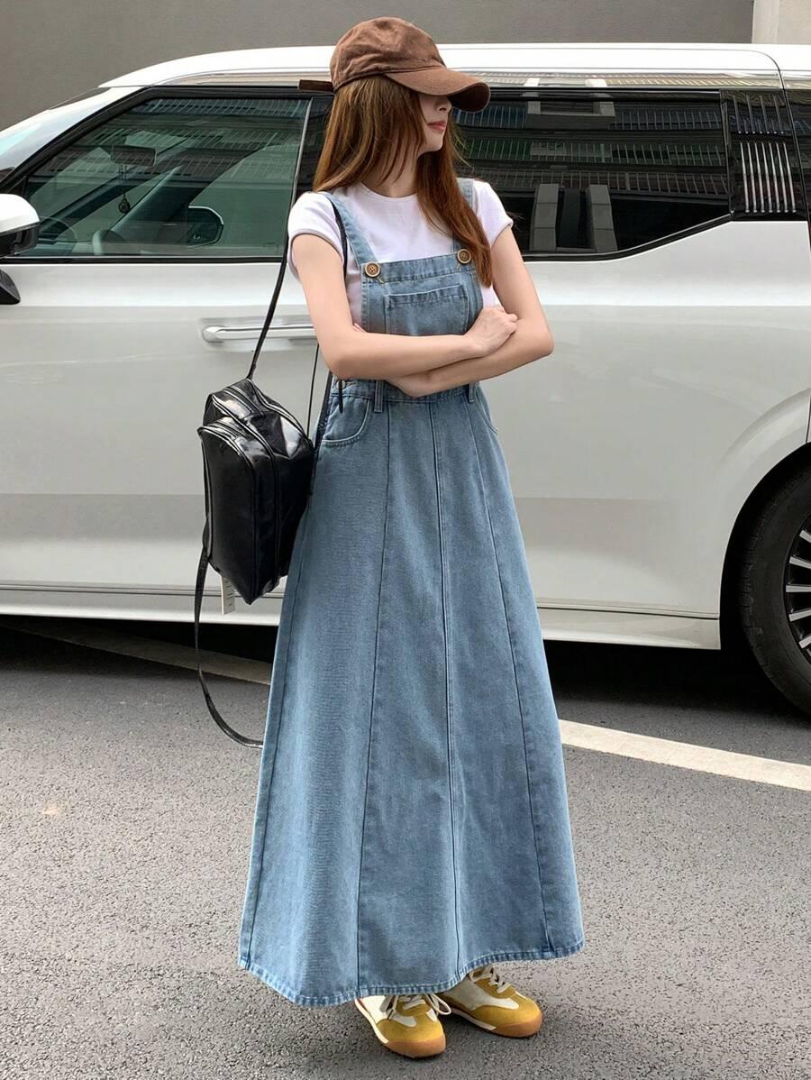 jeansowa maxi sukienka 