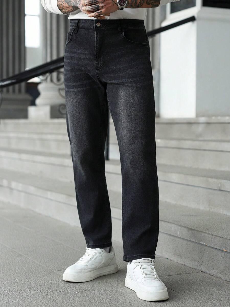 SPODNIE PROSTA NOGAWKA JEANS