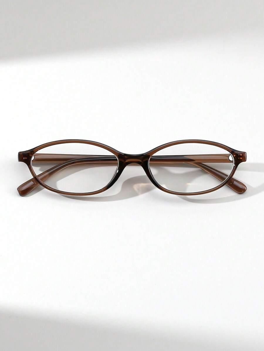 BRĄZOWE OKULARY ZERÓWKI 