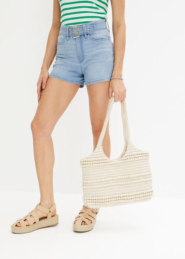 JEANSOWE SPODENKI DAMSKIE BAWEŁNIANE PLUS SIZE