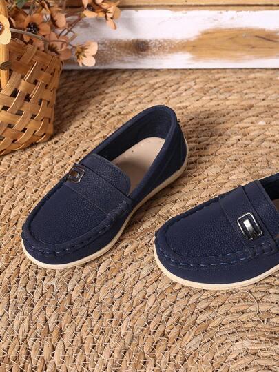GRANATOWE MOKASYNY CASUAL 