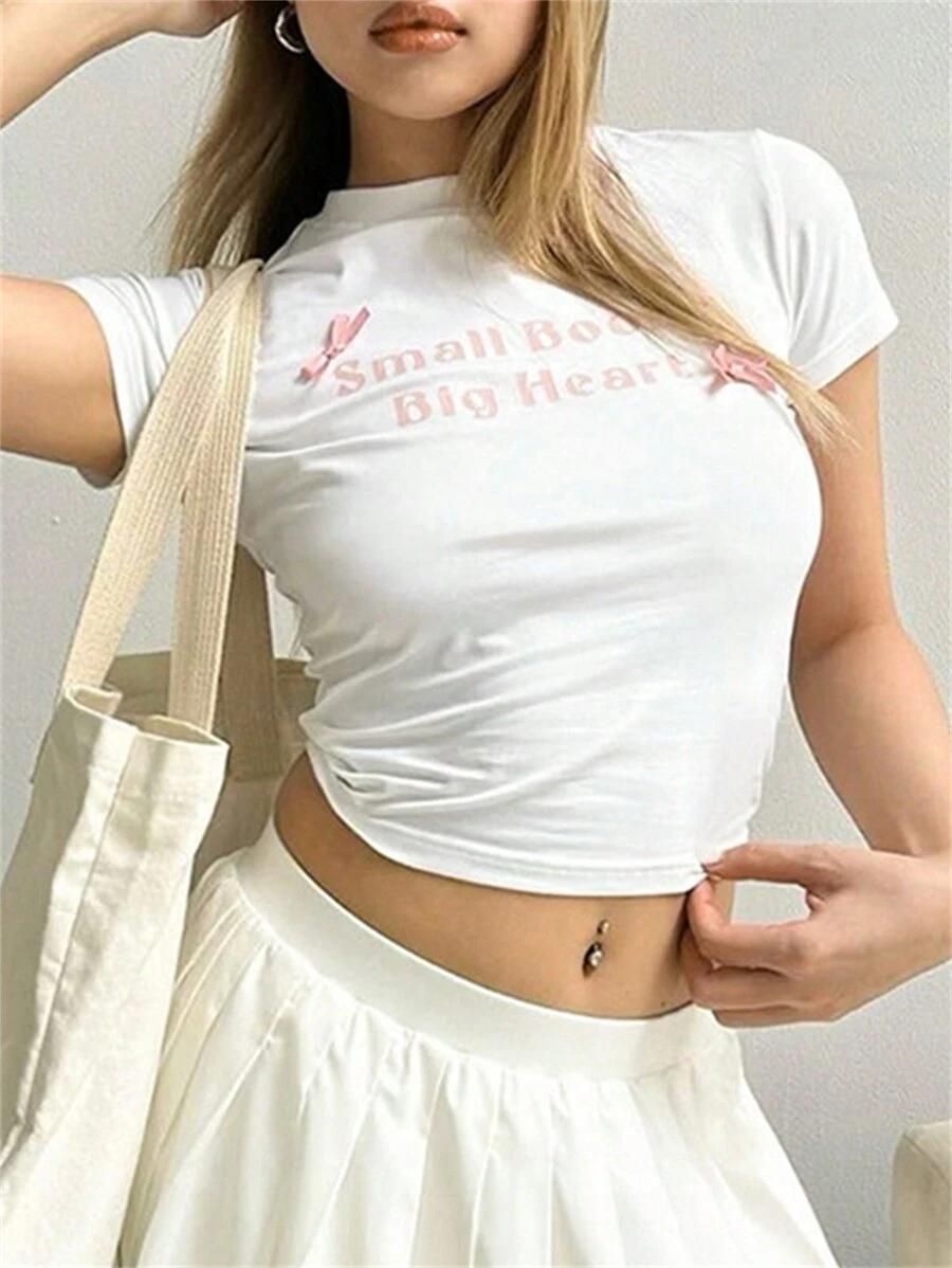 T-SHIRT DAMSKI REGULAR Z OKRĄGŁYM DEKOLTEM