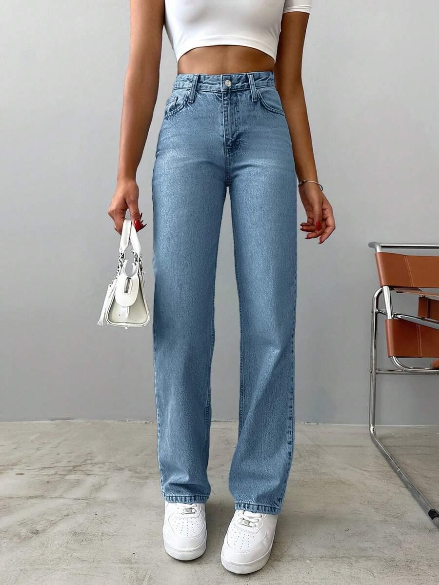 NIEBIESKIE SPODNIE JEANS