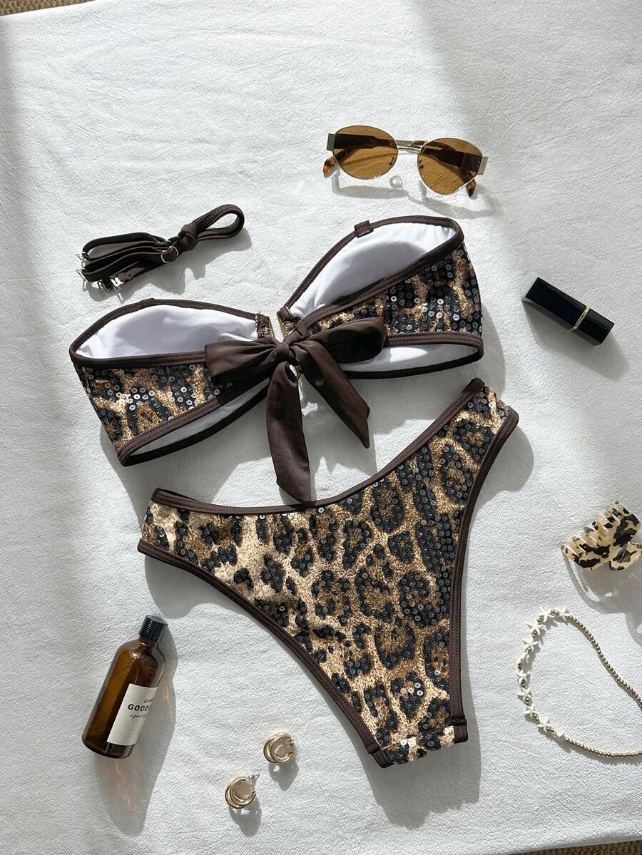 DWUCZĘŚCIOWY STRÓJ KĄPIELOWY ANIMAL PRINT