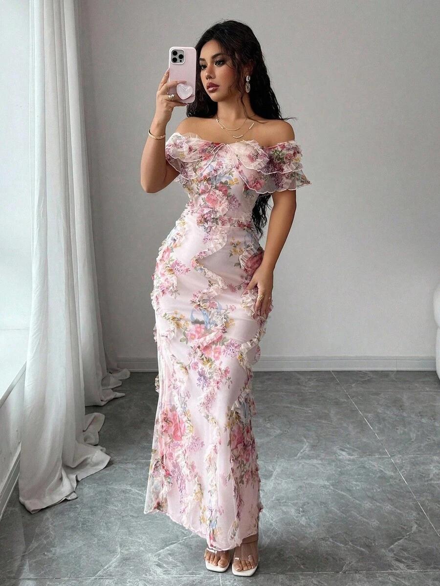 maxi sukienka w kwiaty