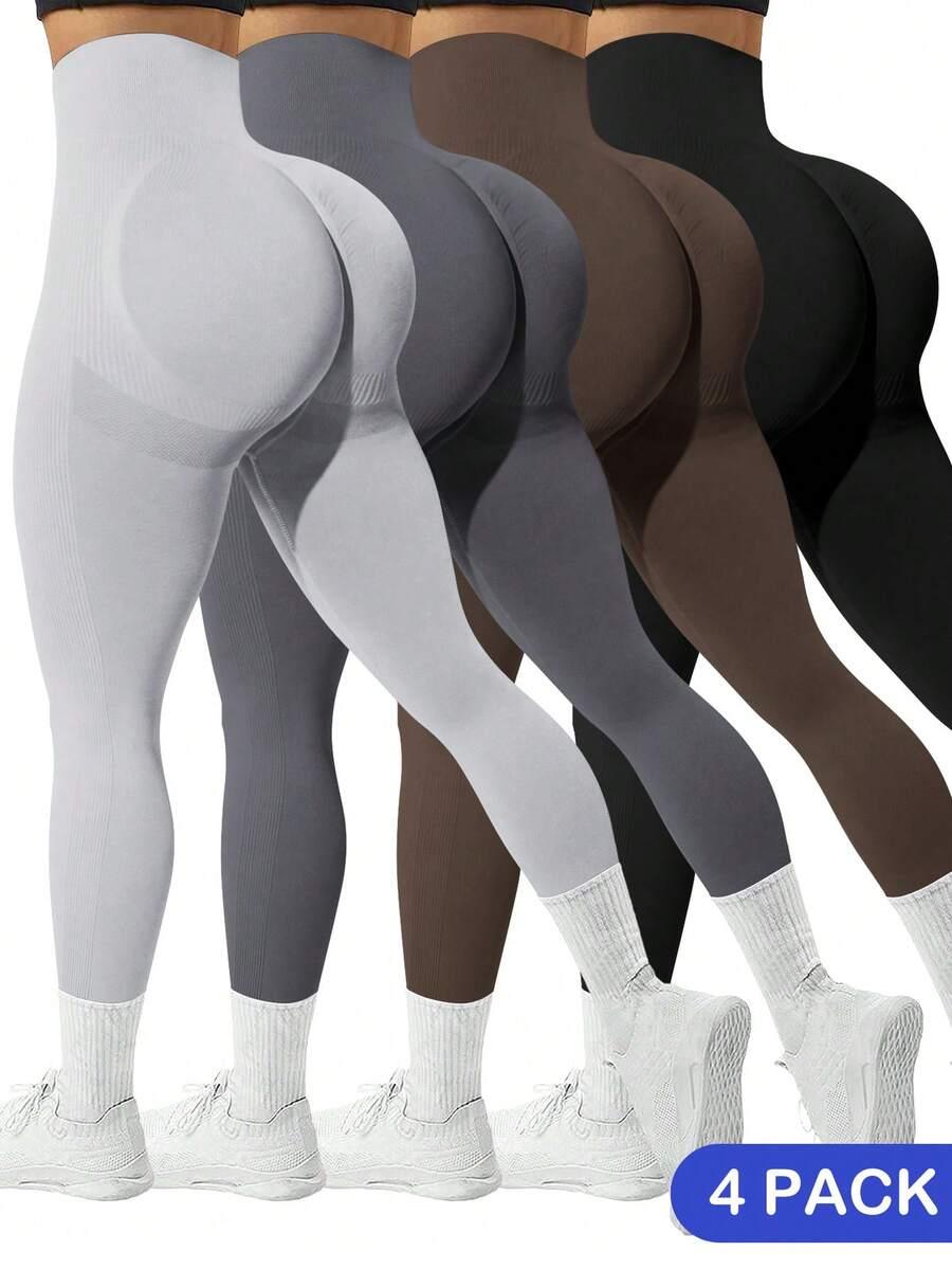 bezszwowe legginsy 4-pack 