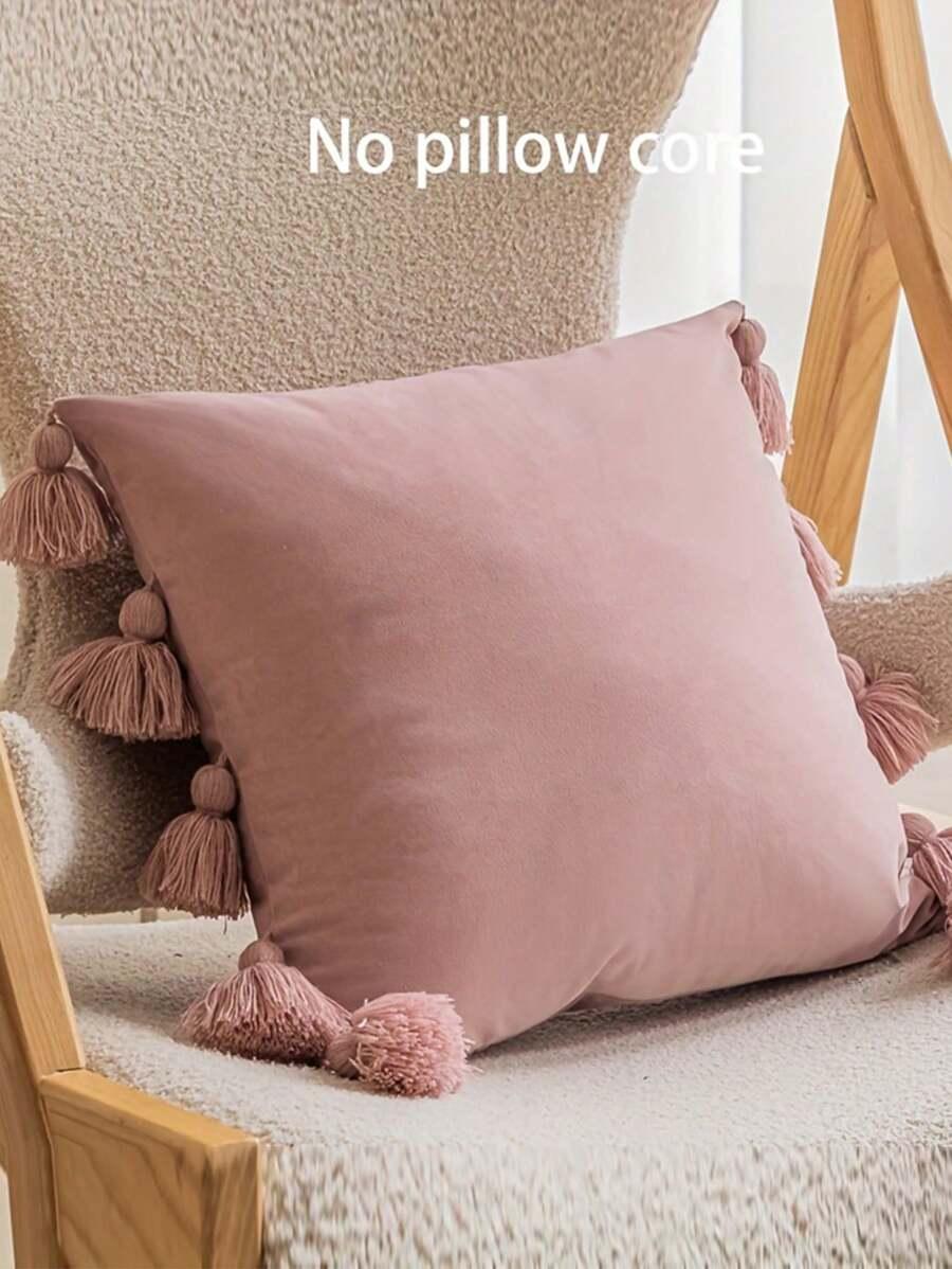 różowa poszewka na poduszkę