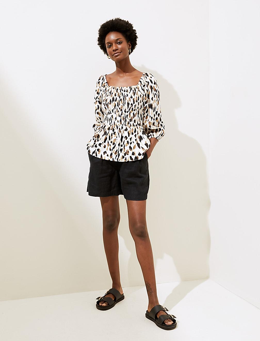 bluzka animal print T52-3931-Y4