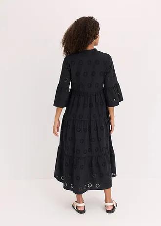 CZARNA MAXI SUKIENKA V-NECK 