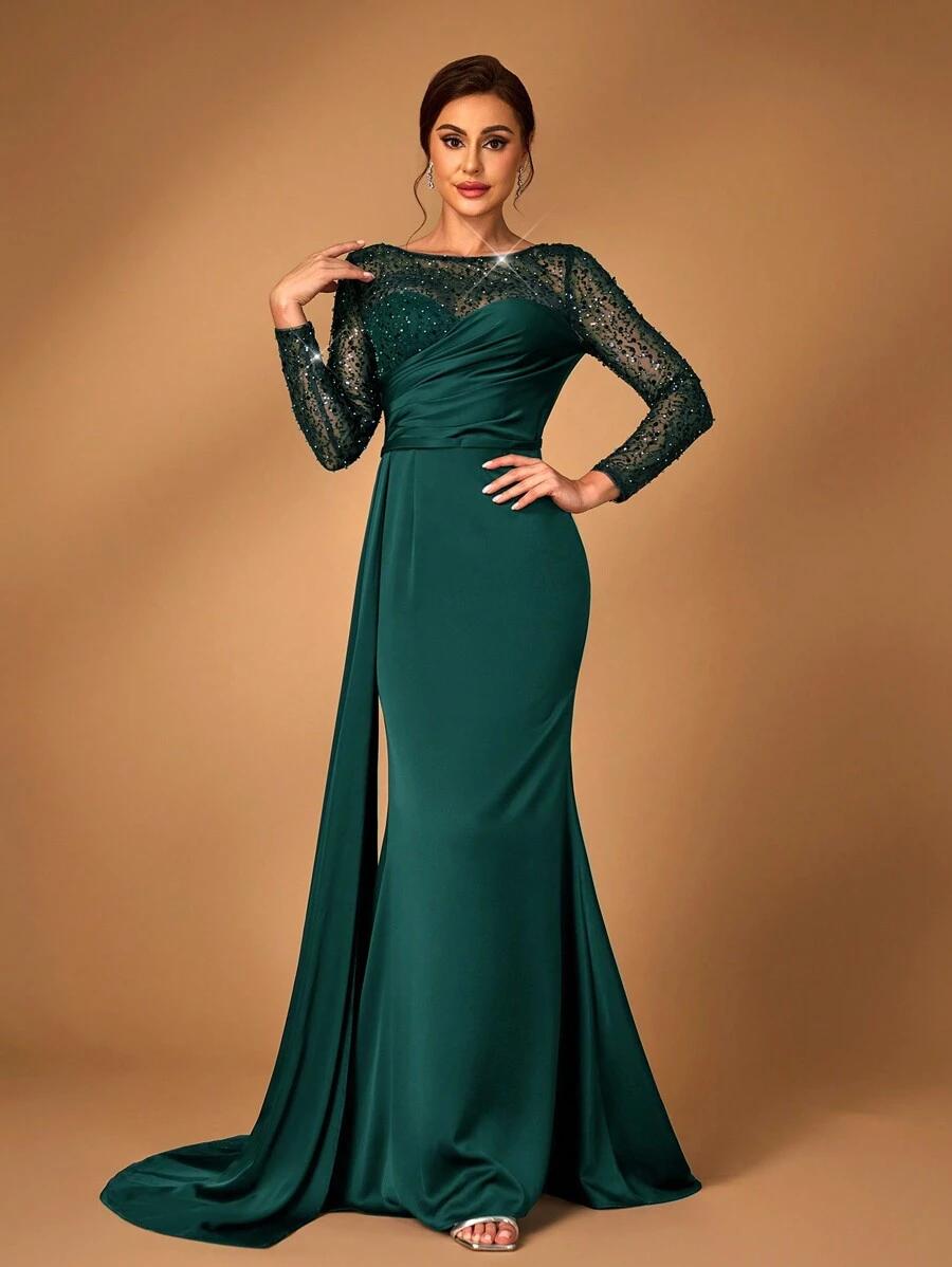 SUKIENKA Z CEKINAMI MAXI 