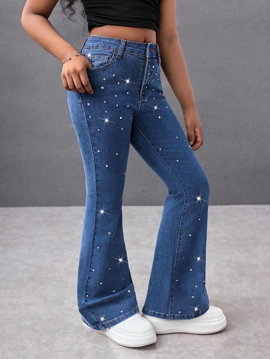 spodnie jeans zdobienie