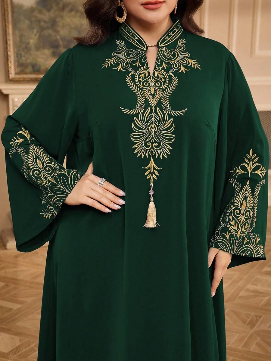 zielona maxi sukienka