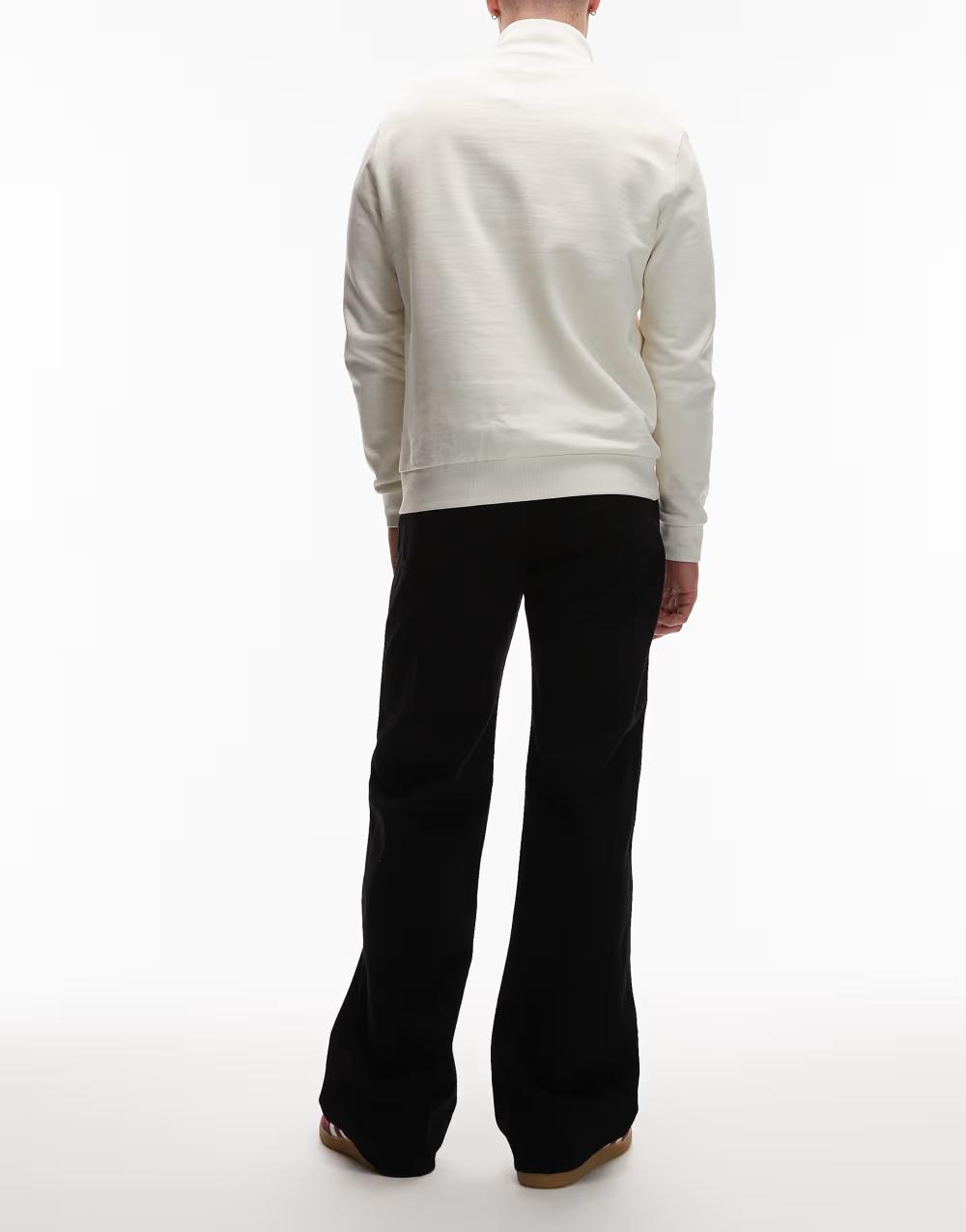 CZARNE SPODNIE JEANS PROSTA NOGAWKA