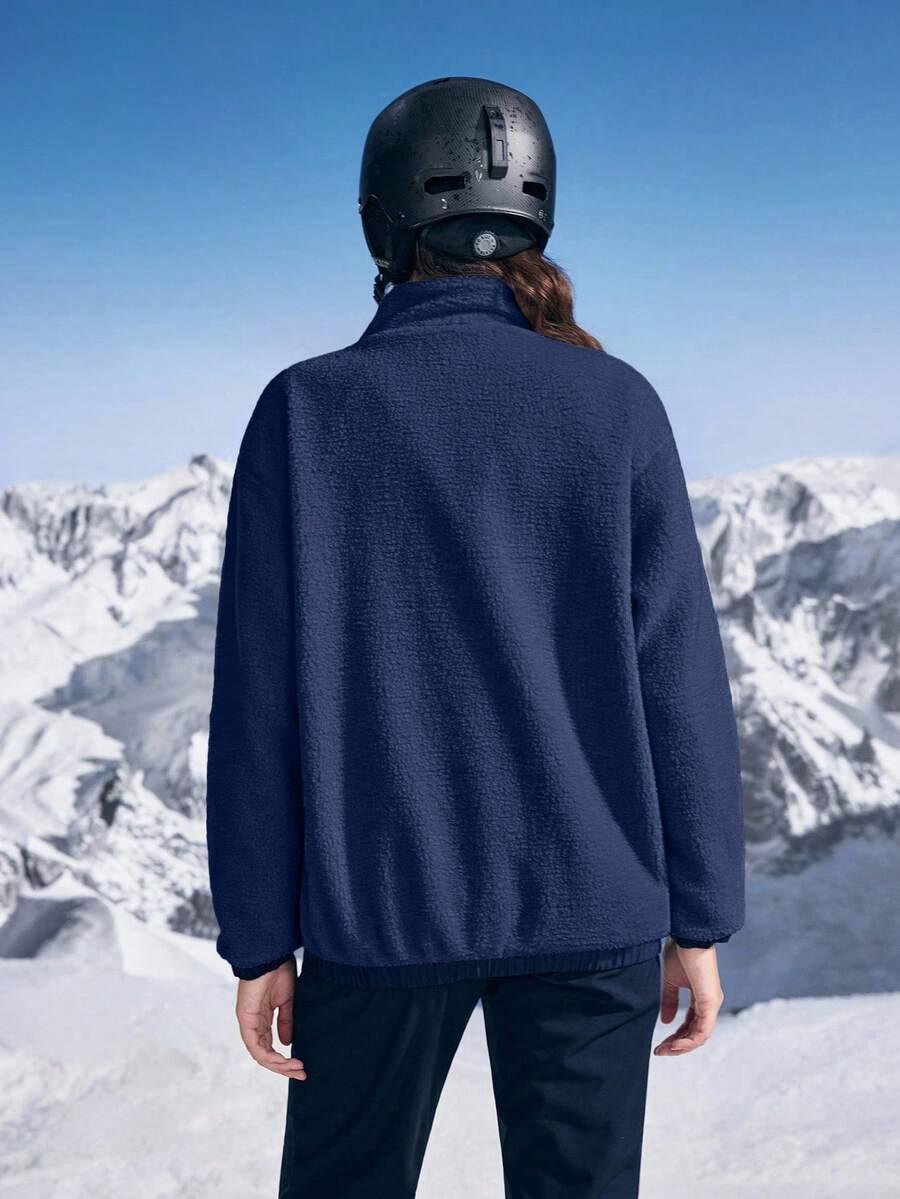 granatowa kurtka polar