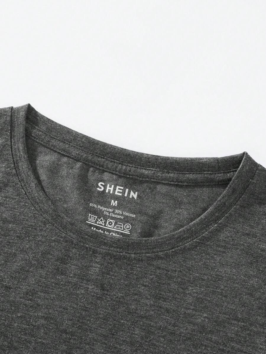 SZARY T-SHIRT PRINT