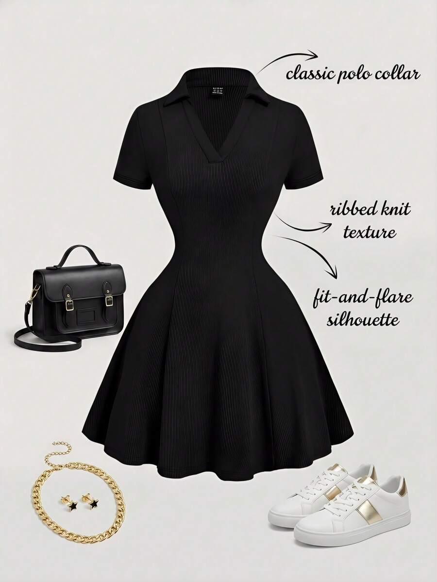 czarna mini sukienka