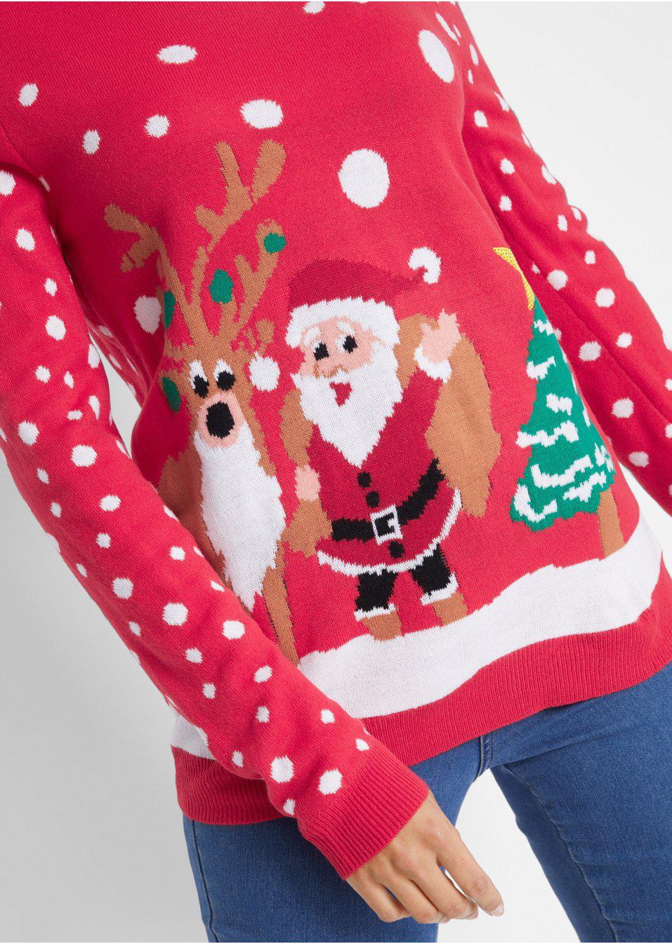 SWETER W ŚWIĄTECZNY WZÓR