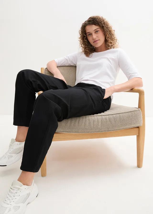 czarne spodnie casual