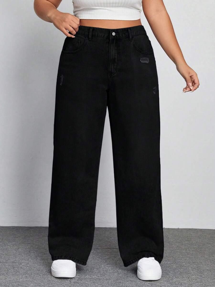 czarne spodnie jeans