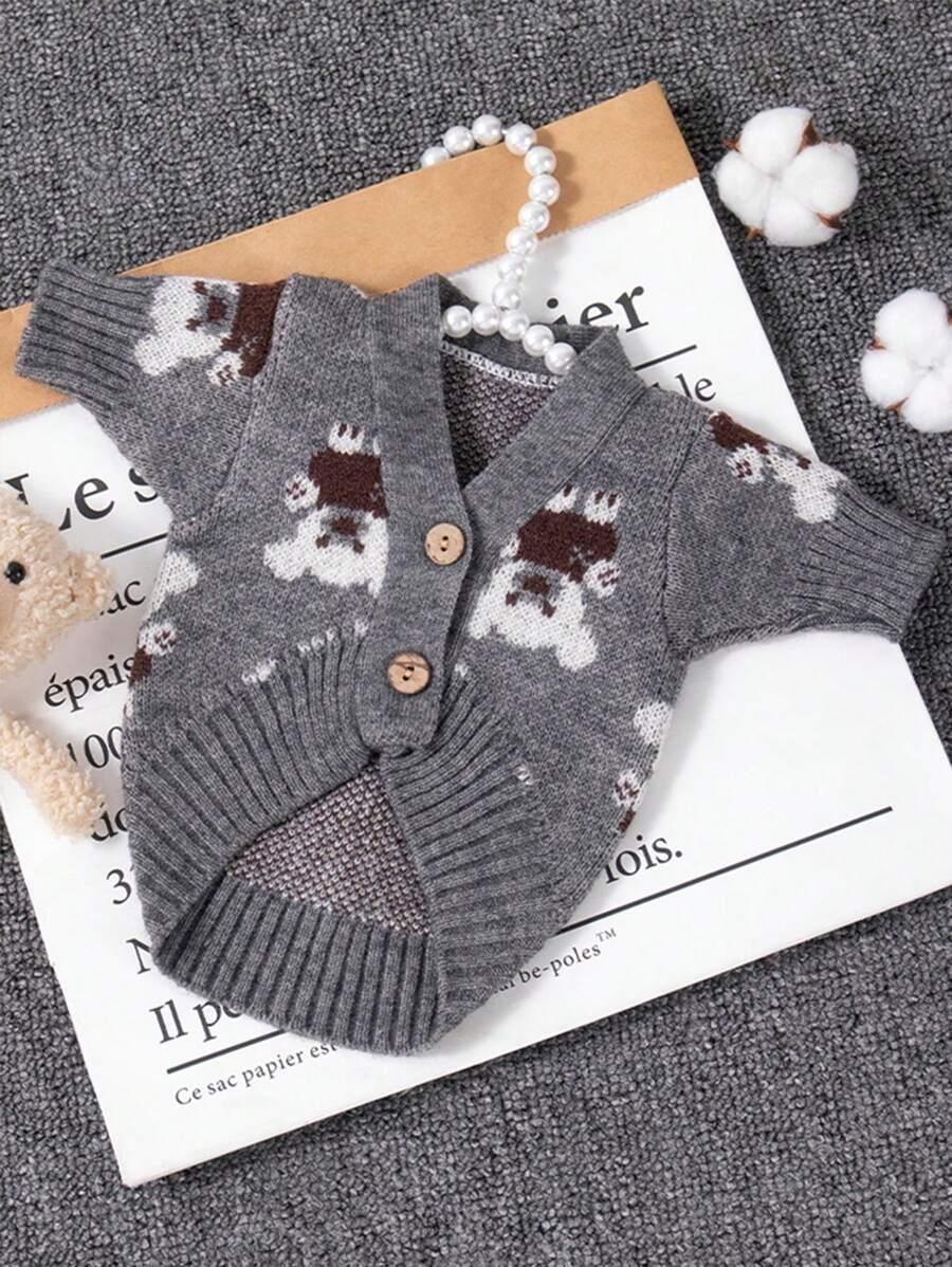 dzianinowy sweter dla psa