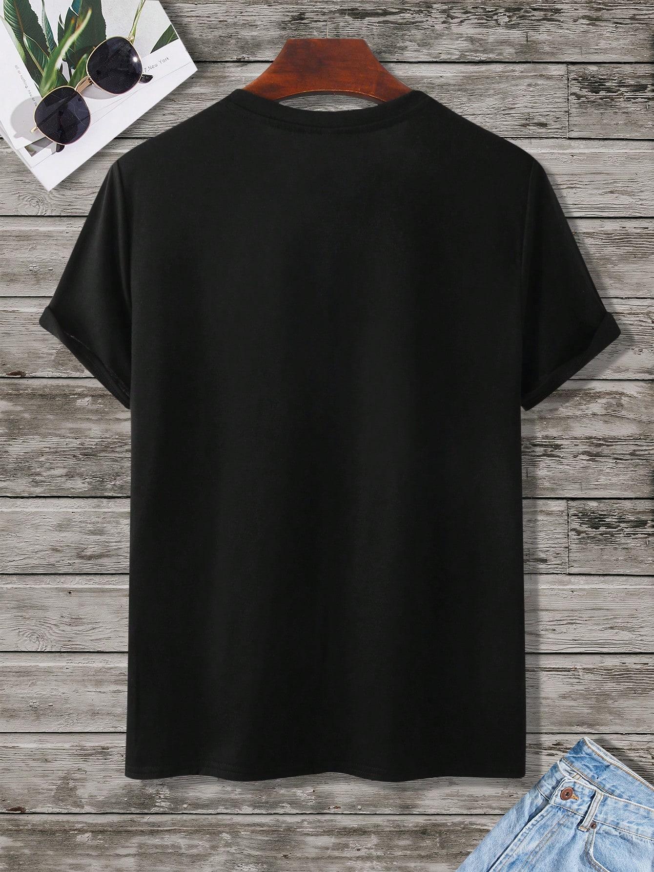 CZARNY T-SHIRT BASIC