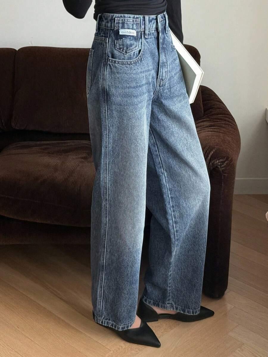 NIEBIESKIE SPODNIE JEANS