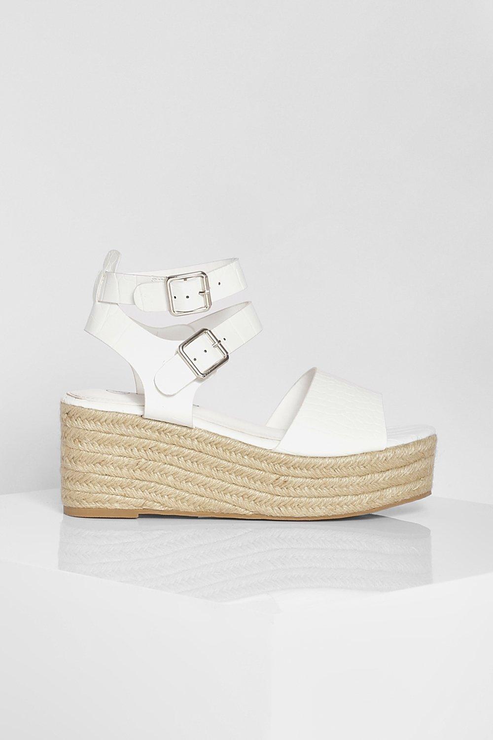 BIAŁE SANDAŁY ESPADRYLE