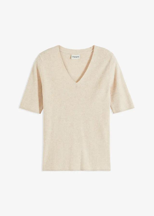 SWETER DAMSKI Z KRÓTKIM RĘKAWEM