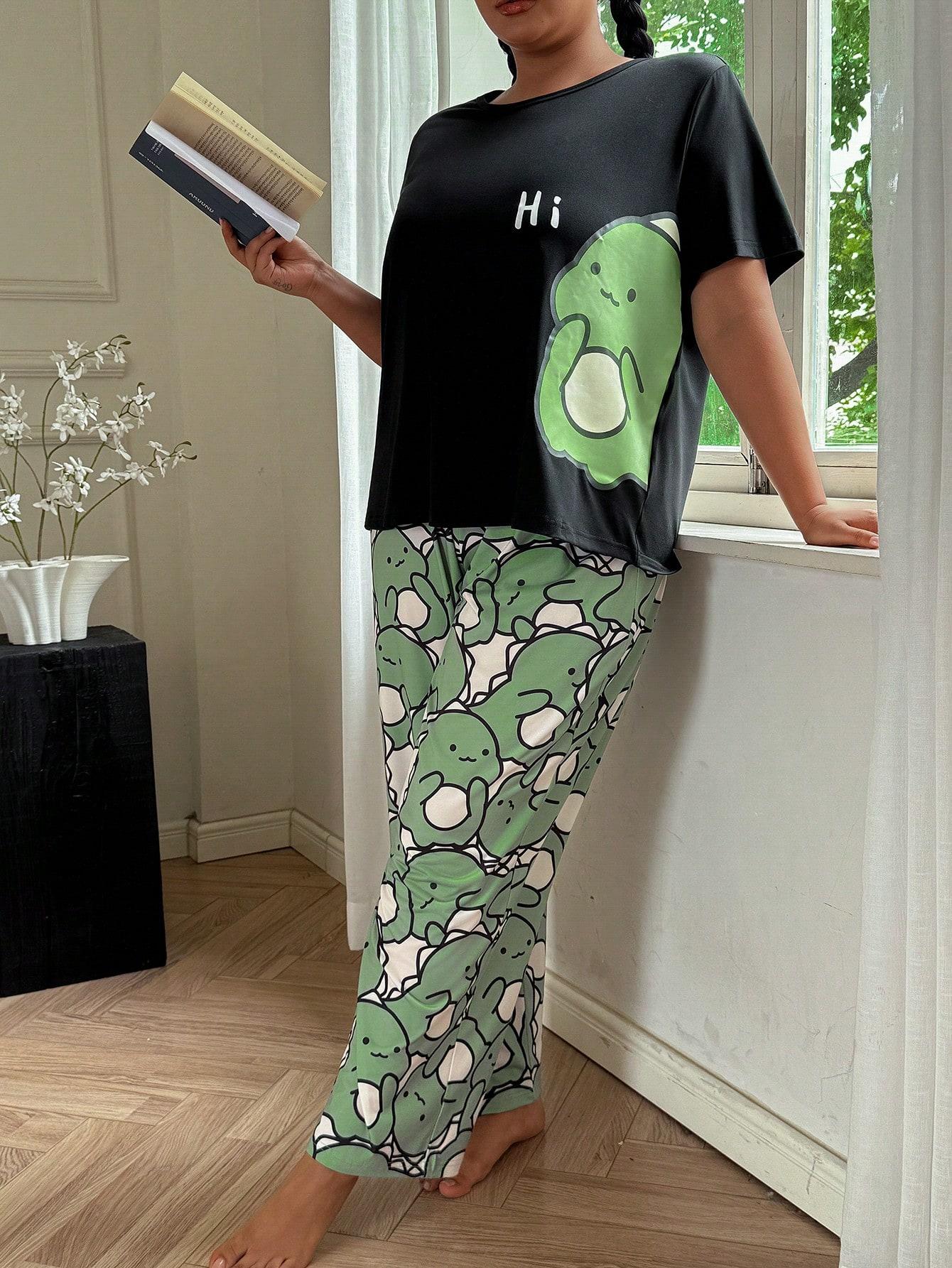 czarny T-SHIRT print 