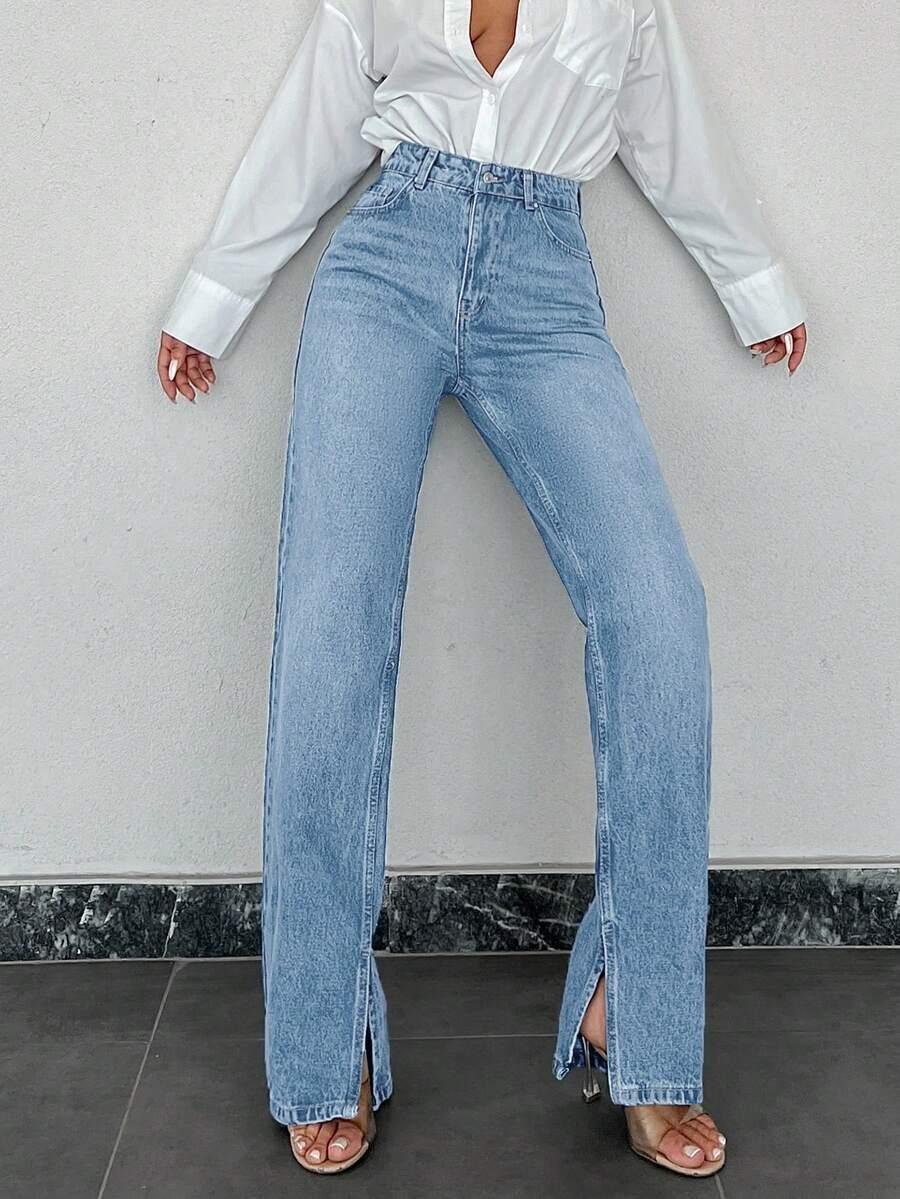 NIEBIESKIE SPODNIE JEANS 