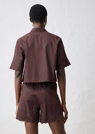 KRÓTSZA BLUZKA KOSZULOWA