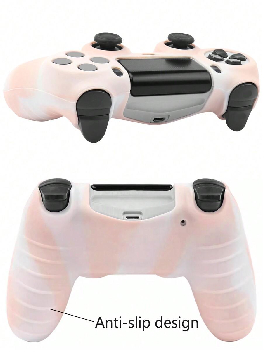 różowe silikonowe etui na pada ps4