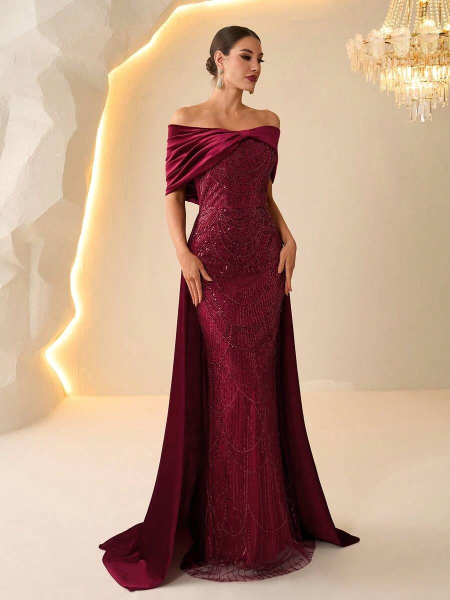 CZERWONA MAXI SUKIENKA