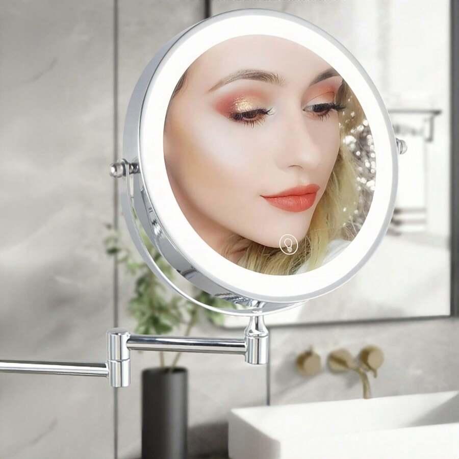 ŚCIENNE LUSTERKO MAKIJAŻOWE LED